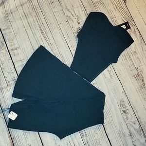 Strapless 2 Peice Green outfit